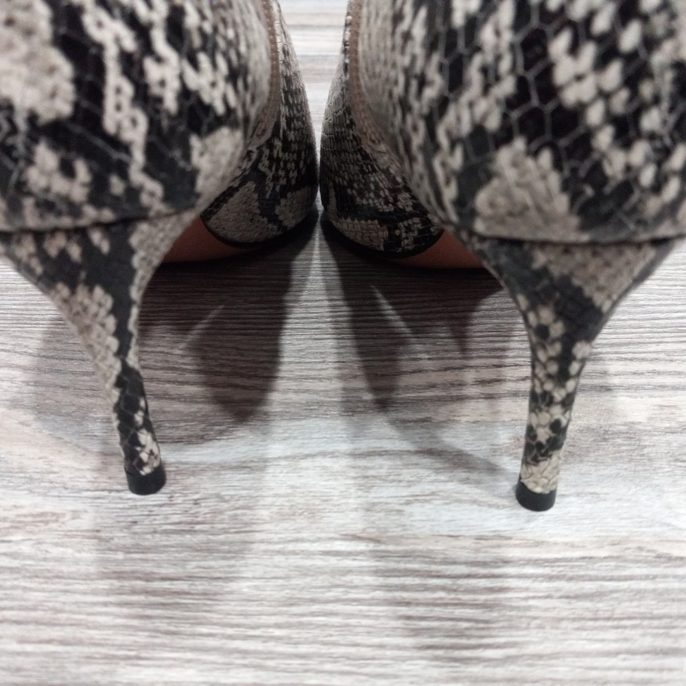 Schutz Bette Python Printed Leather Boots With St… - image 8